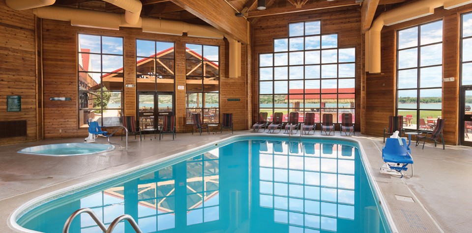 Indoor Pool and hot tub